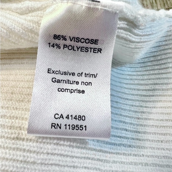 Gentle Fawn GF Sleeveless Sweater Dress Large Ivory Side Buttons V Back Ribbed - Picture 11 of 12